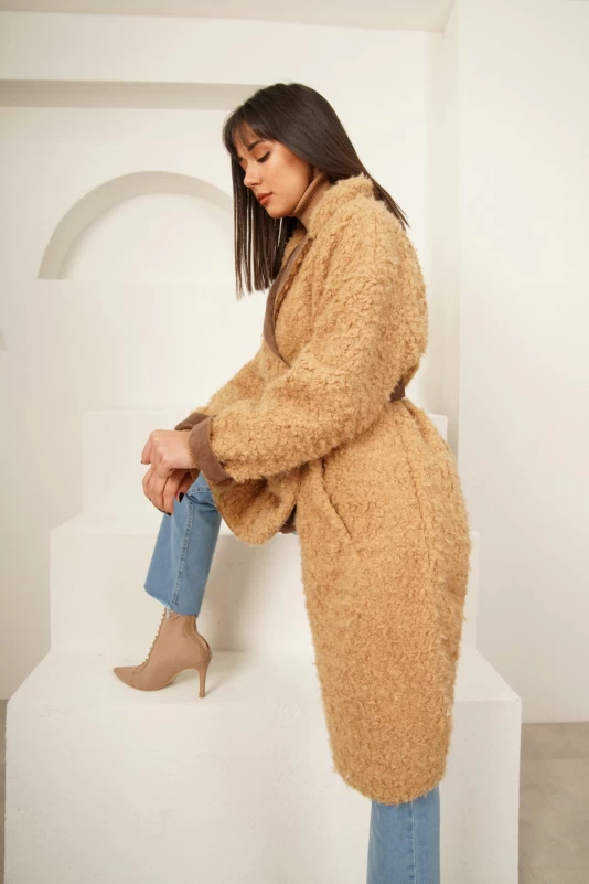 Camel Süet Kaban