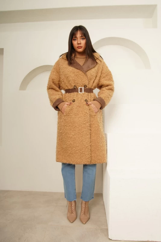 Camel Süet Kaban
