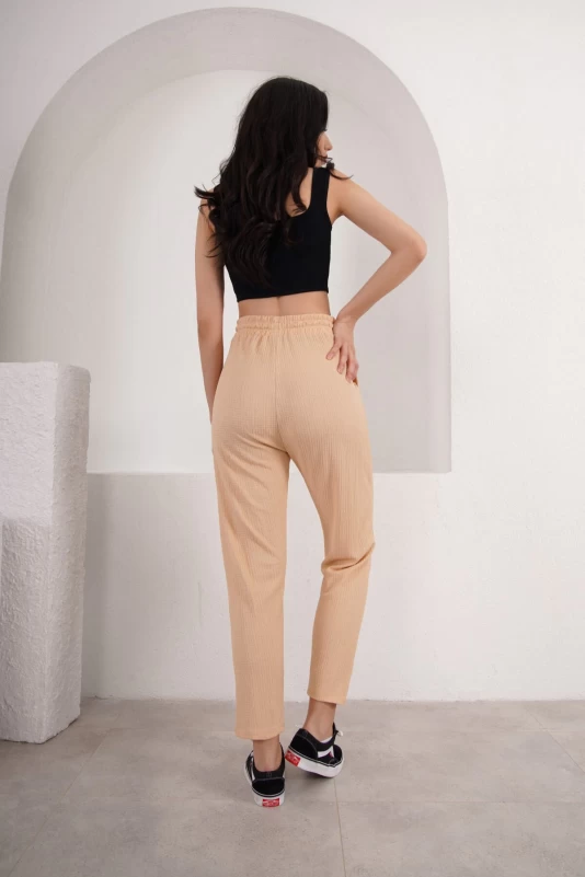 Somon Beli Lastikli Pantolon