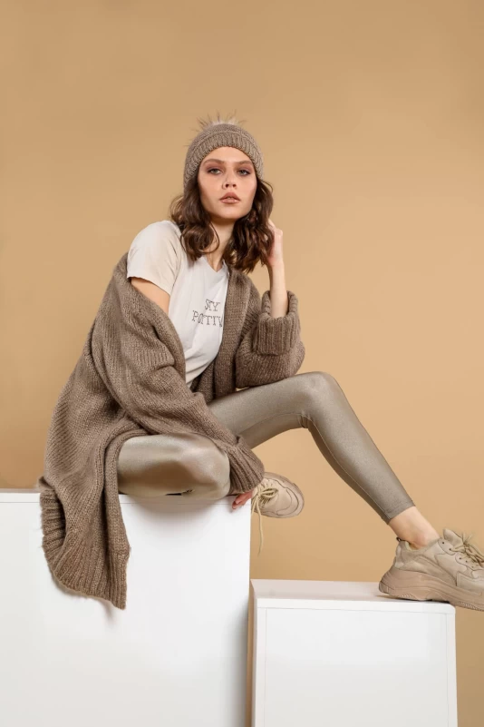 Vizon Hırka ve Açık Haki Tayt