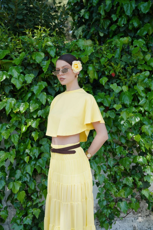 Sarı Panço T-Shirt