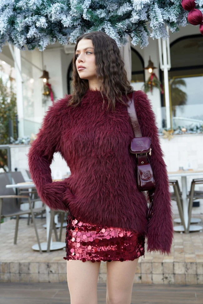 Bordo Orj Marka Payet Etek