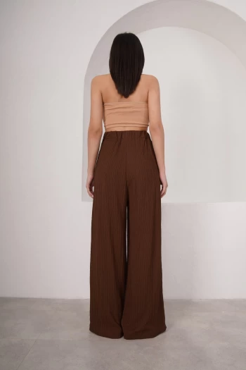 Kahverengi İspanyol Paça Kaşkorse Pantolon