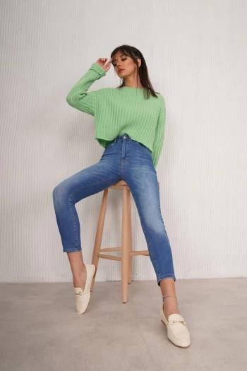 Mavi Zr Dar Paça Pantolon