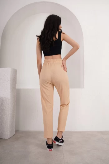 Somon Beli Lastikli Pantolon