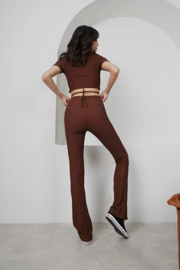 Kahverengi Bağlamalı Kaşkorse Tulum