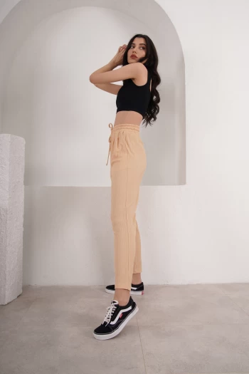 Somon Beli Lastikli Pantolon