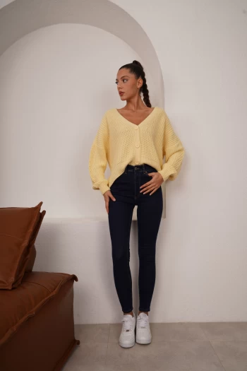 Lacivert Likralı Skinny Jean