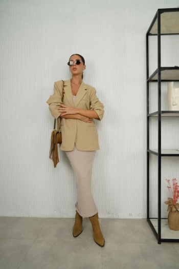 Vizon Oversize Blazer Ceket, Vizon BRSK Kalem Elbise