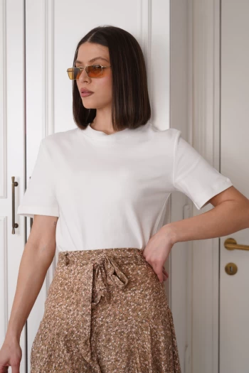 Beyaz Kısa Kol T-Shirt