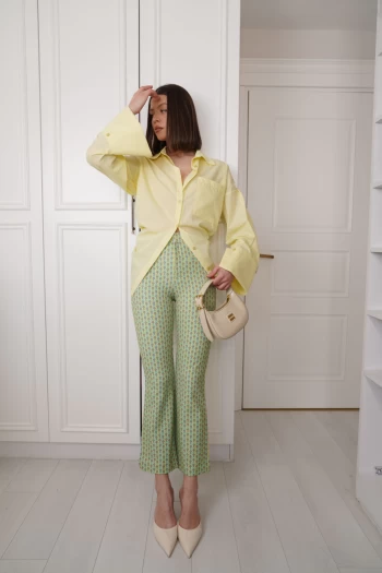 Yeşil Orj Marka Önü Cep Detaylı Pantolon