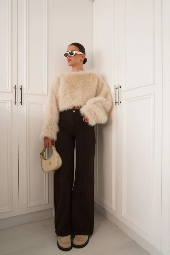 Acı Kahve Orj Marka Dikiş Detaylı Jean