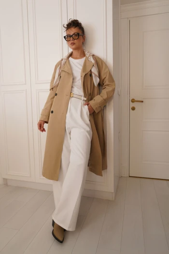 Beyaz Palazzo Kumaş Pantolon