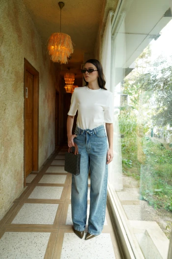 Açık Mavi Orj Marka Wide Leg Jean