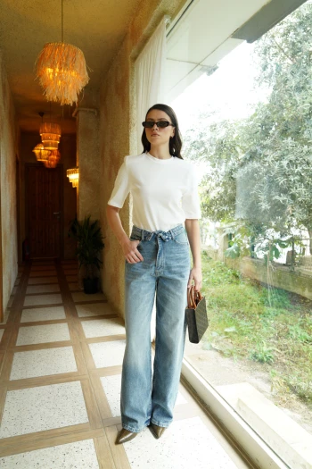 Beyaz Orj Marka Vatkalı T-Shirt