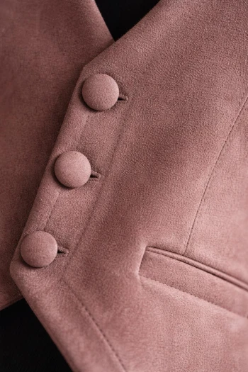 Gül Kurusu Suet Yelek