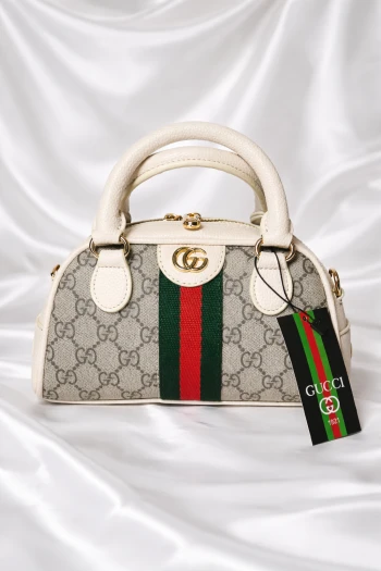 Marka Bej Şeritli El Ve Omuz Çantası