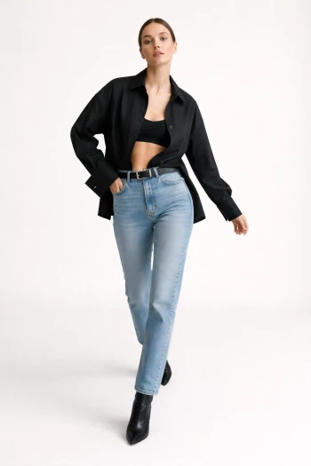 Siyah Günlük Gömlek