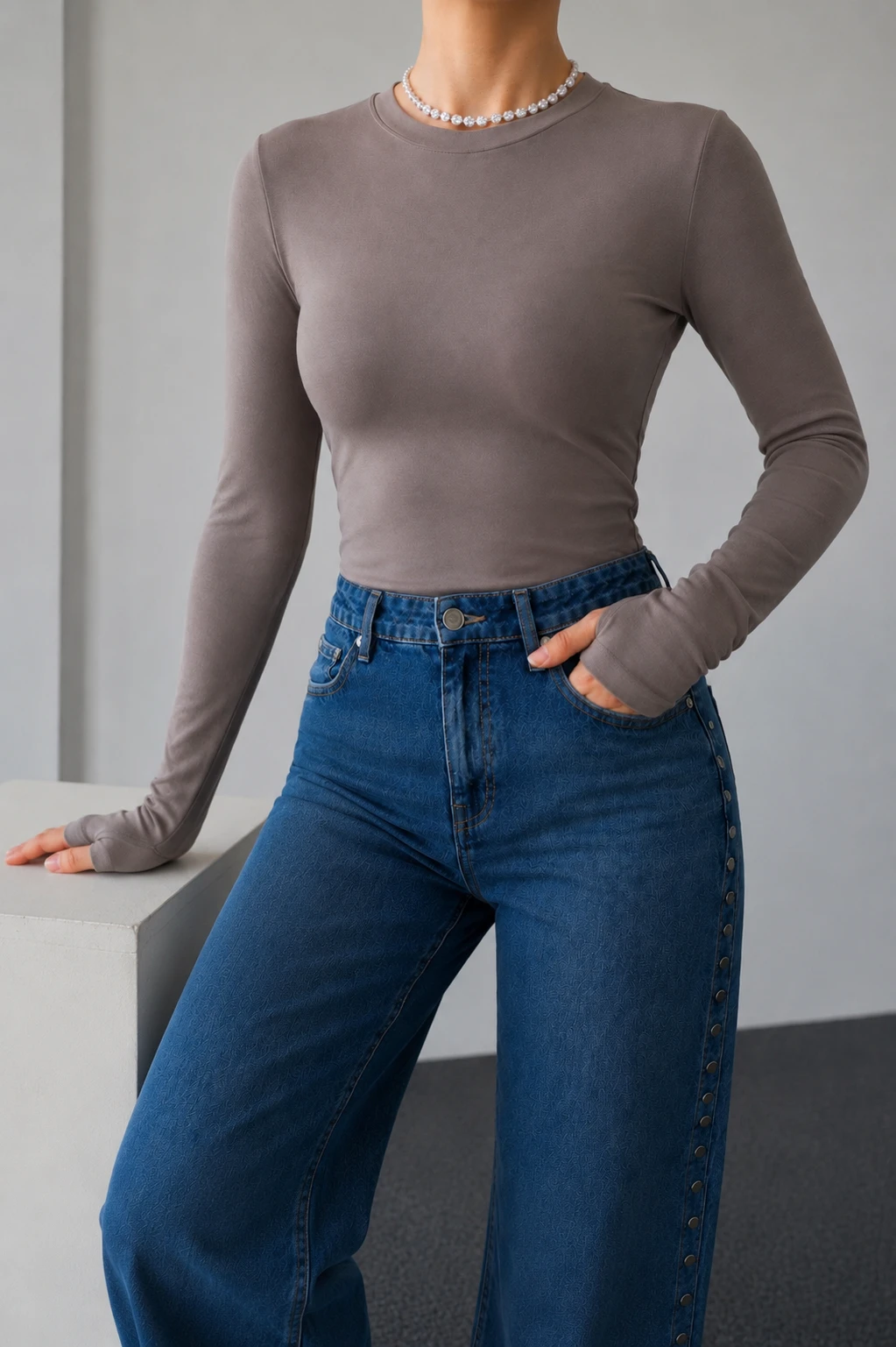 Vizon Orj Marka Parmak Geçirmeli Body